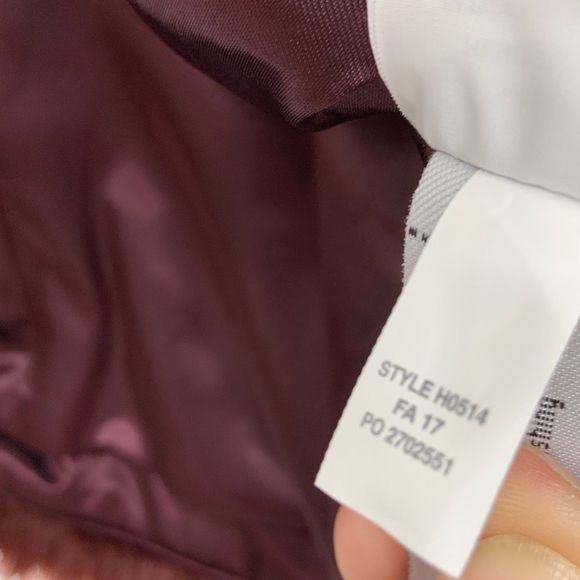J. Crew Burgundy Faux Fur Vest Full Zip Size Small - Picture 7 of 11